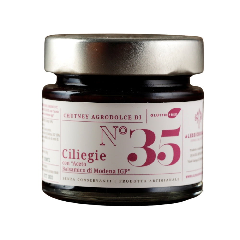 CHUTNEY n° 35 CEREZAS con VINAGRE BALSÁMICO DE MÓDENA IGP